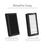 EyeVac Air 2-in-1 HEPA Air Purifier & Touchless Vacuum Automatic Dustpan - Ultra Fast & Powerful - Covers 600 Sq ft - Corded Canister Vacuum, Bagless, Automatic Sensors, 1000 Watt (White/White)