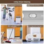 Thamtu Touchless Vacuum Automatic Dustpan with 2 Operation Modes - Ultra Fast & Powerful Corded Canister Pet Vacuum Electric Dustpan for Sweeping Pet Hair, Salon, Food Crumbs & Dirt
