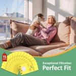 15 Pack Canister Vacuum Cleaner Bags Compatible with Kenmore Canister Type C/Q 5055, 50555, 50557, 50558 and Type C-5, C-18, 53292, 200 Series, 400 Series, 600 Series, 700 Series, 800 Series Vacuum