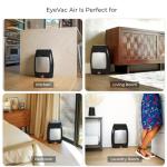 EyeVac Air 2-in-1 HEPA Air Purifier & Touchless Vacuum Automatic Dustpan - Ultra Fast & Powerful - Covers 600 Sq ft - Corded Canister Vacuum, Bagless, Automatic Sensors, 1000 Watt (Black/Silver)