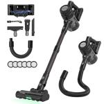 BrewVox Telescopic Cordless Stick Vacuum Cleaner for Home Carpet & Pet Hair, 40kPa Powerful Suction, 450W Motor, 65 Min Runtime, 2.5H Quick Rechargeable for All Floors