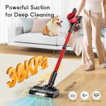 BSNAW Cordless Vacuum Cleaner for Home, 8-in-1 Lightweight Stick Vacuum with 45Mins Runtime, Powerful Suction, Anti-Tangle, Rechargeable Cordless Vacuum for Hardwood Floor Carpet Pet Hair, N501