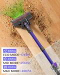 COTIAR Cordless Vacuum Cleaner,500W 40KPa 120Mins Runtime with 2 Batteries,Anti-Tangle Stick Vacuum with Green Light,Rechargeable Wireless Vacuum for Pet Hair/Carpet/Hardwood Floor,Purple