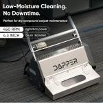 14" Counter-Rotating Brush (CRB) Carpet & Hard Floor Cleaning Machine – 450 RPM, Quiet 53 dBA, Compact 41 lb Commercial Scrubber – Ideal for Offices, Hotels & Small Spaces