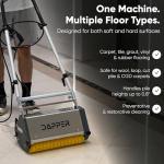 14" Counter-Rotating Brush (CRB) Carpet & Hard Floor Cleaning Machine – 450 RPM, Quiet 53 dBA, Compact 41 lb Commercial Scrubber – Ideal for Offices, Hotels & Small Spaces