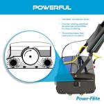 Powr-Flite Multiwash 18 inch Electric Floor Scrubber Machine with Brushes, Commercial Floor Scrubber for Carpet, Tile, VCT, Laminate, Grout, Sports Floor, Concrete and more, PFMW18