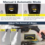 Steam Cleaner, Steam Cleaner For Home, Handheld Steamer For Cleaning With 21 Accessories, 248 °F High Temperature, Suitable for Grout, Floor. Sofas, Upholstery, Yellow