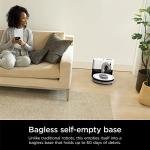 Shark AV2511AE/AV251WA AI Ultra Robot Vacuum, with Matrix Clean, Home Mapping, 60-Day Capacity Bagless Self Empty Base, Perfect for Pet Hair, Wifi, Compatible with Alexa, Black/Silver (Renewed)