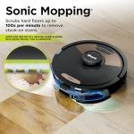 Shark Matrix Plus 2in1 Robot Vacuum & Mop with Sonic Mopping, Matrix Clean, Home Mapping, HEPA Bagless Self Empty Base, CleanEdge, for Pet Hair, WiFi, Compatible with Alexa, Black/Gold (AV2613WA)