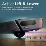 Shark PowerDetect Self-Empty Robot Vacuum with NeverStuck Technology, Auto Deep-Clean Carpets & Hardfloors, XL 60 Day Capacity HEPA Bagless Base Neutralizes Odors, for Pet Hair, Black (AV2820AE)