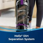 Power Force Helix Bagless Upright Vacuum, Powerful Suction for Pet Hair,Carpet, Tile & Hardwood,Cleaning, Scatter-Free Technology, Large Dirt Tank, 23ft Cord, 5 Height Settings (Violet)