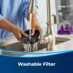 BIISSELLL Power Force Helix Bagless Upright Vacuum, Powerful Suction for Pet Hair,Carpet, Tile & Hardwood,Cleaning, Scatter-Free Technology, Large Dirt Tank, 23ft Cord, 5 Height Settings (Purple)