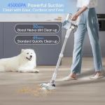 ENCHE Cordless Stick Vacuum Cleaner, 45KPA Powerful Suction 50Mins Runtime, Lightweight 6-in-1 Vacuum with LED Touch Screen Anti-Tangle for Pet Hair Hard Floor Carpet Home Car