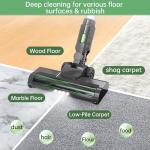 ENCHE Cordless Stick Vacuum Cleaner, 45KPA Powerful Suction 50Mins Runtime, Lightweight 6-in-1 Vacuum with LED Touch Screen Anti-Tangle for Pet Hair Hard Floor Carpet Home Car