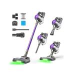 UML0 Cordless Vacuum Cleaner, 40Kpa Powerful Suction Stick Vacuum Cleaners for Home, 45 Mins Runtime, 1.6L Dust Box, Anti-Tangle, 8-in-1 Rechargeable Vacuum for Hardwood Floor,Carpet,Pet Hair