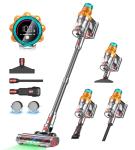 REBANIC Cordless Vacuum Cleaners for Home,8-in-1/65Min/600W/48Kpa Powerful Suction,Self-Standing Cordless Stick Vacuum Cleaner,Lightweight Anti-Tangle Rechargeable Vacuum for Floor/Carpet/Pet Hair/Car
