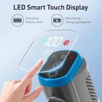 Deepvac 250W 25KPa Suction Cordless Vacuum Cleaner, 6-in-1 Lightweight Stick Vacuum with LED Display & Detachable Battery, 45 Mins Runtime for Hard Floor, Carpet, Pet Hair, Car Cleaning