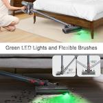 Cordless Vacuum Cleaners for Home,Stick Vacuum with Powerful Suction 45Mins Runtime, Self-Standing Stick Vacuum with LED Headlights, 6 in 1 Lightweight Handheld Vac for Pet Hair Carpet Hard Floors