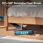 Deepvac 250W 25KPa Suction Cordless Vacuum Cleaner, 6-in-1 Lightweight Stick Vacuum with LED Display & Detachable Battery, 45 Mins Runtime for Hard Floor, Carpet, Pet Hair, Car Cleaning