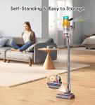 REBANIC Cordless Vacuum Cleaners for Home,8-in-1/65Min/600W/48Kpa Powerful Suction,Self-Standing Cordless Stick Vacuum Cleaner,Lightweight Anti-Tangle Rechargeable Vacuum for Floor/Carpet/Pet Hair/Car