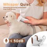 HEAPETS Dog Grooming Vacuum Kit with 7 Tools