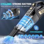 Cordless Handheld Vacuum with 15,000PA Suction