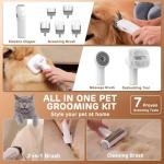 HEAPETS Dog Grooming Vacuum with 7 Tools