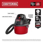 CRAFTSMAN 2.5 Gallon Wet Dry Vacuum Cleaner
