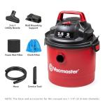 Vacmaster 2.5-Gallon Wall Mount Wet/Dry Vacuum