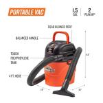Armor All AA155 1.5-Gallon Wet/Dry Vacuum