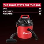 Vacmaster 2.5-Gallon Wall Mount Wet/Dry Vacuum