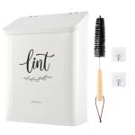 Magnetic Lint Bin with Brush for Laundry Room