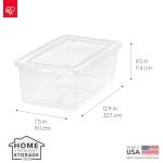 IRIS USA 20-Pack Clear Storage Bins with Lids