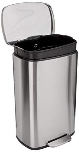 Amazon Basics 50L Smudge-Resistant Trash Can