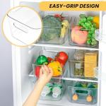 12 Pack Clear Plastic Storage Bins with Handles