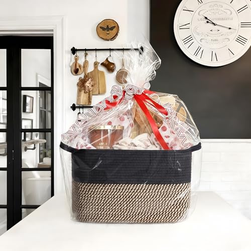 Goodpick Black Woven Storage Basket for Organizing