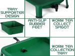 Blütezeit 3-Tray Worm Composter for Indoor & Outdoor