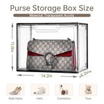 Clear Acrylic Purse Organizer with Magnetic Door