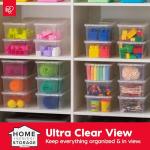 IRIS USA 20-Pack Clear Storage Bins with Lids