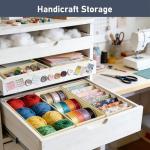 DIMJ 12-Pack Fabric Drawer Organizers - Beige