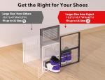 X-Large Clear Shoe Storage Boxes 12 Pack