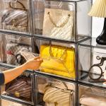 Clear Acrylic Purse Organizer with Magnetic Door