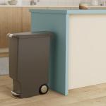 simplehuman 40L Slim Kitchen Trash Can, Grey