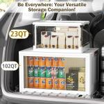 Clear Storage Bins with Lids - 3 Pack