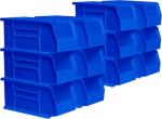 Akro-Mils Blue Stackable Storage Bins, 12-Pack
