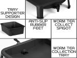 5-Tray Worm Compost Bin for Indoor & Outdoor