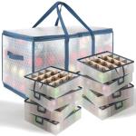 Large Christmas Ornament Storage Box with Dividers