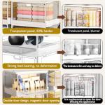 Clear Storage Bins with Lids - 3 Pack