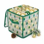 Clear Christmas Ornament Storage Box with Dividers