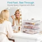 Clear Stackable Storage Drawers - 2 Pack